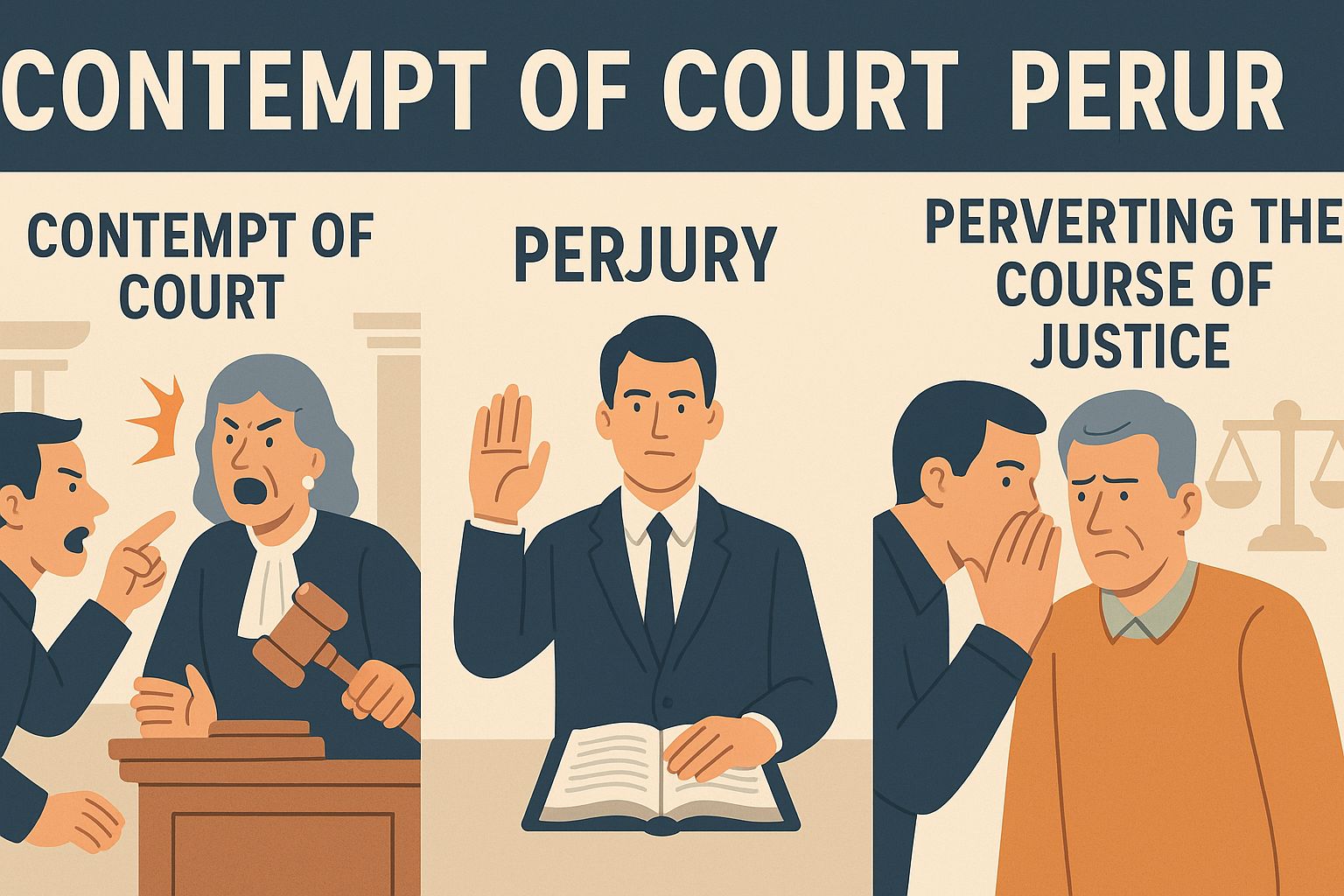 Contempt of Court and Perverting Justice in Australia 